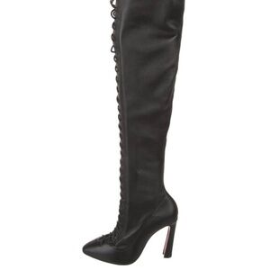 Brand new Christian louboutin leather lace up boots